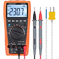Proster Multímetro Digital 3999 LCD Automático Rango Medidor de Capacitancia con Resistencia DC - AC Voltaje de…